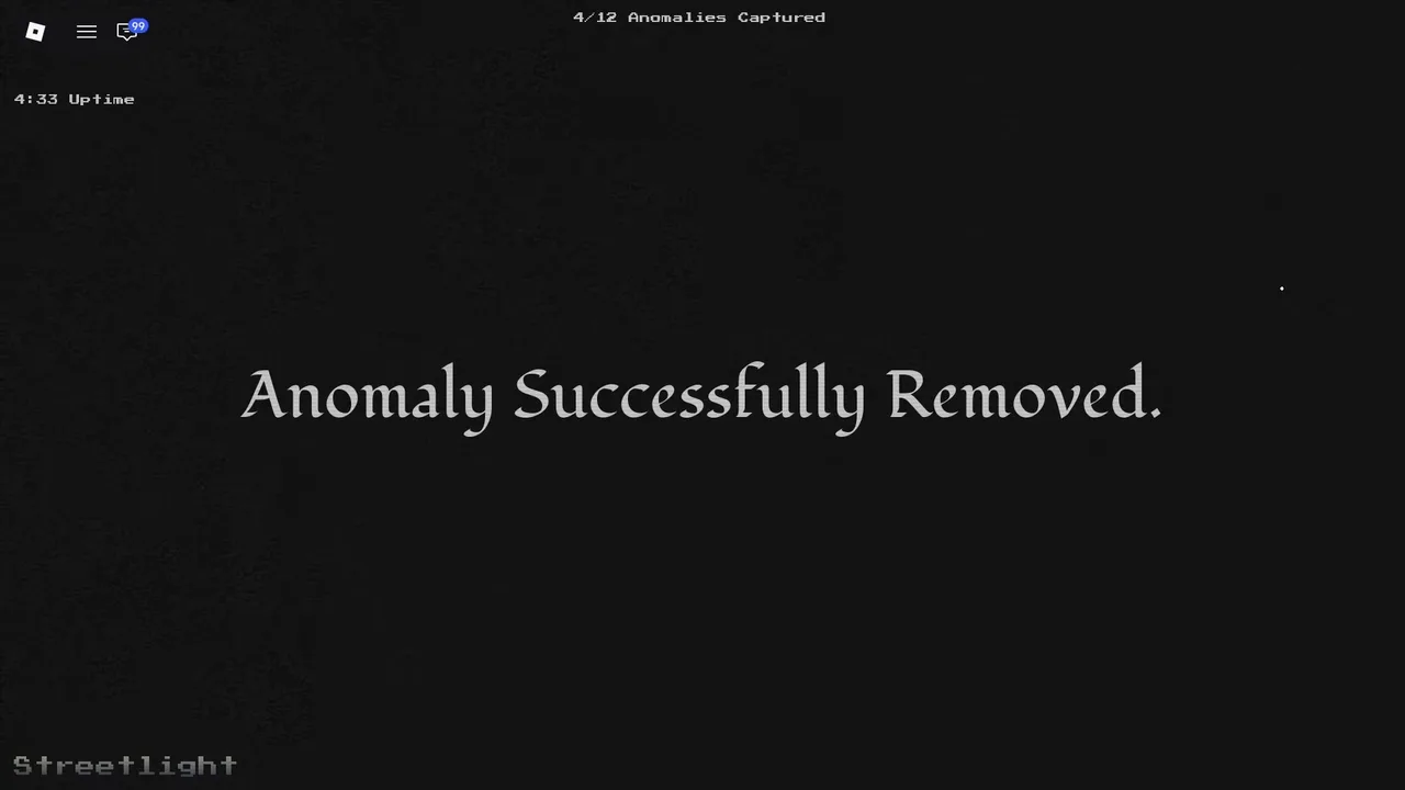 The Anomaly Successfully Removed confirmation message in Anomaly Detected after a correct report on a Neighbourhood street feed
